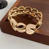 Pulsera Elástica de Metal con Empalme en Forma de S Estilo Europeo y Americano Personalidad de Moda Diseño Minimalista Joyería Versátil de Nicho
