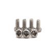 Tornillos de cabeza redonda cruzada de acero inoxidable 304 americanos, tornillos de cabeza plana, tornillos para máquina de 3/8, tornillos pequeños digitales de cola plana, dientes para máquina
