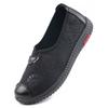 Zapatos casuales sin cordones para mamás de mediana edad y mayores, con suela suave, transpirables, para primavera y otoño, nuevos zapatos de tela antiguos de Beijing, zapatos de una sola capa para mujer, cómodos para personas mayores
