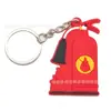 En stock fabricante bomberos llavero silicona llave anime para comercio electrónico transfronterizo Amazon Ali Internacional/