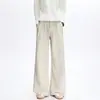 Pantalones Casuales Negros Extragrandes para Hombres Altos 2026 Super Largos Holgados Rectos de Alta Calidad con Caída Pantalones Casuales