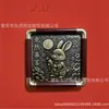Nuevo Adorno de Escritorio de Oro Puro 999 Zodiaco Pintura Frotada de Bronce Marco de Fotos Adorno Regalo de Empresa Se Puede Enviar Directamente