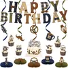 Artículos Decorativos Retro Británicos Más Vendidos de Amazon para Fiestas de Cumpleaños, Juego de Pancarta de Letras a Cuadros