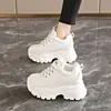 Zapatillas Deportivas Blancas con Diseño de Grulla de Almohada para Mujer 2026 Nuevas Populares Ligeras Casuales para Personas Menudas con Suelas Gruesas para Aumentar la Altura 8C