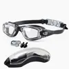 Gafas de natación para adultos con recubrimiento, gafas de natación de silicona integradas, HD, antivaho, con recubrimiento, gafas de natación transfronterizas de Amazon al por mayor