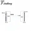 Brincos de Haste Reta com Furo Lateral de Liga de Titânio F136 Unhas de Lábio Unhas de Sobrancelha M0.9 Haste com Rosca Interna Joias para Piercing Acessórios