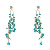 Pendientes de Borla de Cristal con Diamantes y Aguja de Plata Estilo Palacio Francés, Pendientes de Moda, Simples y de Gama Alta, Pendientes Exquisitos de Nicho