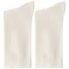 Calcetines blancos holgados para mujer, estilo fino para principios de otoño, adecuados para combinar con zapatos pequeños de cuero, calcetines de media pantorrilla, elásticos, sin costuras, absorbentes del sudor, transpirables, calcetines de maternidad