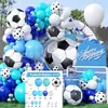 Cadena de Globos Temática de la Nueva Copa Mundial de Fútbol Transfronteriza Set Copa de Campeonato de Papel de Aluminio Serie Deportiva Globos Decorativos