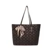 Bolso de Hombro Grande de Lujo para Mujer, Bolso Tote de Moda para Viajes de Gran Capacidad con Pañuelo de Seda, Diseño de Letras para Mujer 2026