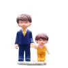 Personajes de Dibujos Animados para una Familia de Cuatro Adornos para Coche, Adornos Cálidos para Coche, Decoraciones Interiores de Coche para Consola Central Venta al por Mayor