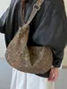 Bolso tote nuevo de estampado de leopardo Yuezhi 2026 para mujer, bolsa casual de gran capacidad para estudiantes, bolso versátil y moderno para el día a día