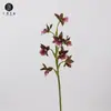 Venta directa de fábrica: Flores artificiales para paisajismo, incluyendo orquídeas moradas, cymbidium, dendrobium y arreglos florales vintage estilo chino