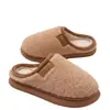 Chinelos de algodão mais vendidos em todo o mundo, chinelos internos grossos para outono e inverno para mulheres, antiderrapantes, quentes e forrados com fleece, também disponíveis para homens