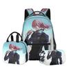 2025 Transfronteiriço Blue Prison Temporada 2 Bluelock Estudante Mochila Escolar Lancheira Estojo Conjunto de Três Peças