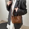 Bolso de Mano Vintage de Moda para Mujer Nuevo Bolso Bandolera Texturizado Versátil para el Hombro Bolso Tote para Viajar