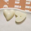 Parche de resina con forma de corazón de amor, brillante y dulce, con forma de medio agujero, para el cabello, pendientes, joyería, carcasa de teléfono móvil, accesorios DIY