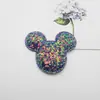 Novo estilo coreano acessórios coloridos lantejoulas estrela de cinco pontas amor padrão dos desenhos animados acessórios para o cabelo das crianças sapatos saco acessórios de vestuário
