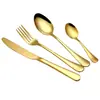 Talheres de Aço Inoxidável Louça Ocidental Conjunto de Caixa de Presente 1010 Processo de Galvanoplastia Colorida Conjunto de Duas Peças Conjunto de Quatro Peças de Louça Amazon