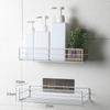 Estante de Almacenamiento y Drenaje de Pared, Sin Taladro, Estante de Almacenamiento Ultradelgado para Cocina y Baño, Estante de Almacenamiento Detrás de la Puerta