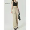 Calça Reta Feminina, Estilo Fino de Verão, Novo Modelo 2026, Solta e Fluida, Casual, Petite, Elegante Calça Yamamoto para Mulheres