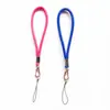 Cordão Curto para Celular, Cordão de Couro PU de Alta Qualidade, Pingente de Chaveiro, Pulseira de Pulso Unissex
