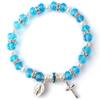 Pulseras de Cristal Europeas y Americanas Transfronterizas, Cuentas de Mano de Cuerda Elástica, Cuentas de Joyería de Alta Gama, Cristal Blanco Exquisito y Moderno