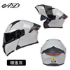 Casco de Moto Publicitario para Hombres y Mujeres, Casco Integral de Moto Universal para Todas las Estaciones, Luz Trasera LED, Casco Abierto de Invierno Certificado 3C/Dot