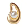 Botões Criativos Vazados com Pérolas, Botões para Casacos Estilo Chanel, Botões Decorativos para Casacos Femininos, Botões para Tricô, Botões de Metal