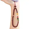 Cadena Original de Alta Concentración de Arena Zijin, Lanyard de Cadena para Teléfono Móvil del Dios de la Riqueza de Cinco Vías, Colgante de Funda para Teléfono Móvil de Ágata Sha Jin, Regalo para Mujer