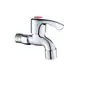 Venta Directa de Fábrica Grifo para Lavadora de Acero Inoxidable para el Hogar de Agua Fría Única Montado en la Pared de Latón Grifo de Boquilla Puntiaguda de Apertura Rápida Transfronterizo