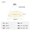 Lámpara de araña de concha estilo francés de lujo ligero, minimalista moderno para sala de estar, nueva lámpara principal circular estilo crema de plumas para comedor, nórdica