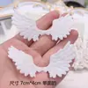 Cuero Brillo Dorado Diablo Ángel Alas de Murciélago DIY Estilo Oscuro Hecho a Mano Accesorios para el Cabello