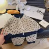 Ropa de Casa de Felpa Cálida Nai Fu Estilo Fair Isle Set de Dibujos Animados de Otoño e Invierno para Niños Niñas Clase A