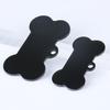 Spot atacado metal dog tag aço inoxidável osso pet tag tag em branco cartão de identificação do animal de estimação pode ser letras a laser