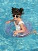 Flotador Inflable Pvc Flotador para Niños con Lentejuelas Flotador Inflable Engrosado para Axilas Flotador para Cintura de Niños