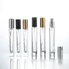 Botella de spray rectangular delgada y conveniente 10ml botella de perfume fondo grueso elegante botella de spray humidificante de vidrio botella de recarga