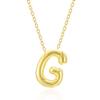 Collar de cadena con colgante de letra gordita simple de globo de cumpleaños de 26 letras irregular liso al por mayor transfronterizo Europa y Estados Unidos