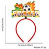Faixas de Cabeça de Futebol dos EUA, Canadá e México, Adereços de Cabeça, Decorações de Festa com Tema de Futebol da Copa do Mundo, Adereços para Torcer, Faixas de Cabeça, Acessórios de Cabelo