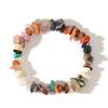 Pulsera de mujer con piedra original de cristal mineral, piedra original, grava irregular, polvo de cristal, cuerda, regalo de joyería en stock
