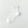 Medias de Seda para Mujer, Calcetines Cortos de Malla Transpirables Finos de Verano, Calcetines Frescos de Verano, Calcetines Blancos de Media Pantorrilla Estilo Ballet