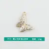 Atacado do Fabricante Novos Brincos Pingente de Borboleta de Liga Ponto Diamante Pingente Chave Colar Pingente Joias Acessórios DIY