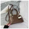 Bolso de Hombro tipo Cartera con Grabado de Lujo para Mujer 2025 Nuevo Transfronterizo Lujo Accesible Moda Bolso de Hombro Cruzado de Charol