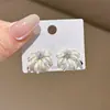 Pendientes de Flor de Esmalte Francés de Lujo Ligero de Gama Alta con un Ambiente Dulce y Elegante, Pendientes Súper Elegantes 2026, Accesorios para Orejas Únicos y Hermosos