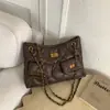 Bolso de Hombro Rombo Nuevo Estilo Primavera Temprana 2026, Bolso Cruzado de Aspecto Elegante, Bolso Casual de Cadena para el Brazo, Bolso Elegante para el Trabajo