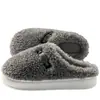 Pantuflas de algodón afelpado para hombre, nuevo modelo 2026 para otoño e invierno, con forro polar y grosor adicional, pantuflas de algodón antideslizantes para que las mujeres las usen afuera