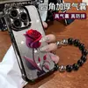 Funda de rosa roja adecuada para iPhone 17 Pro Max, funda de teléfono Apple, 15 anticaídas en las cuatro esquinas, 16 de dibujos animados, 14 de silicona, 13 para mujeres