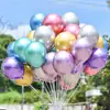 Balões metálicos transfronteiriços 5 polegadas 10 polegadas 12 polegadas 2,8g cor cromo evento casamento aniversário KTV decoração balões de látex