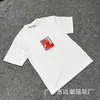 Camisetas de Manga Curta Estampadas Estilo Americano Série ALD para Homens e Mulheres, Corte Solto, Gola Redonda, Camiseta de Verão, Comércio Exterior Transfronteiriço