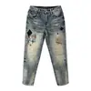 Jeans de moda lavados y desgastados estilo streetwear americano para hombre, primavera y otoño, corte recto holgado, pantalones largos estilo vibe de la alta calle europea y americana